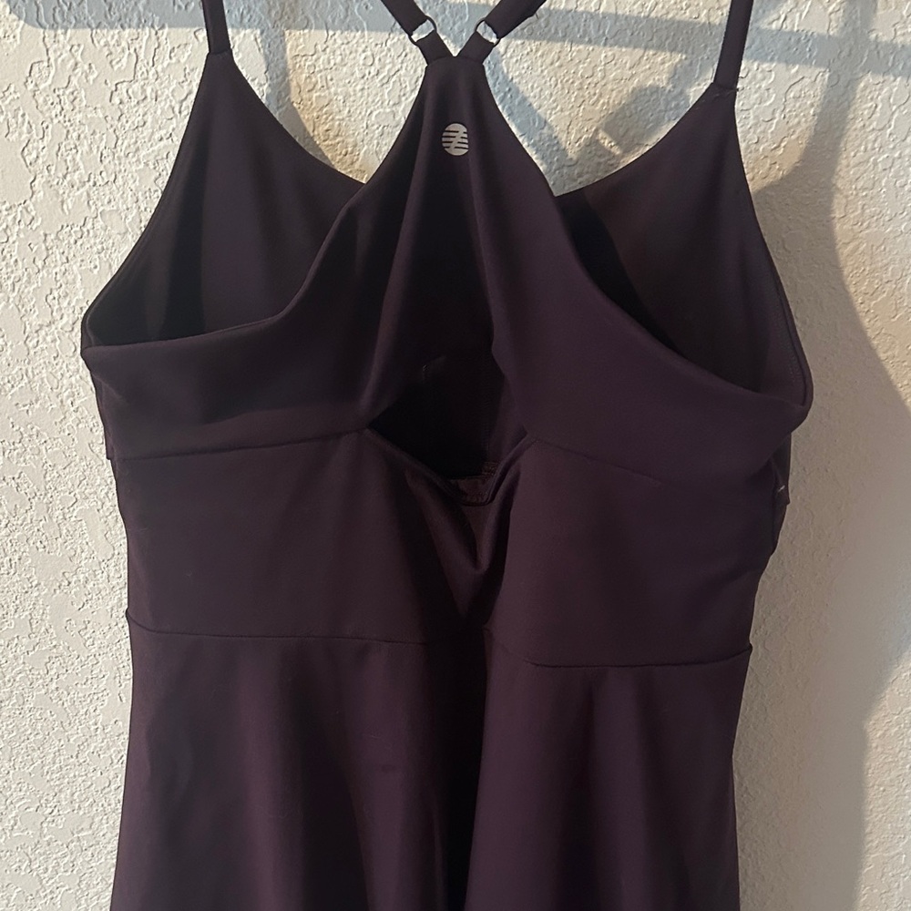 Zella Dark Purple Athletic Mini Dress w/built in shorts - Picture 6 of 8